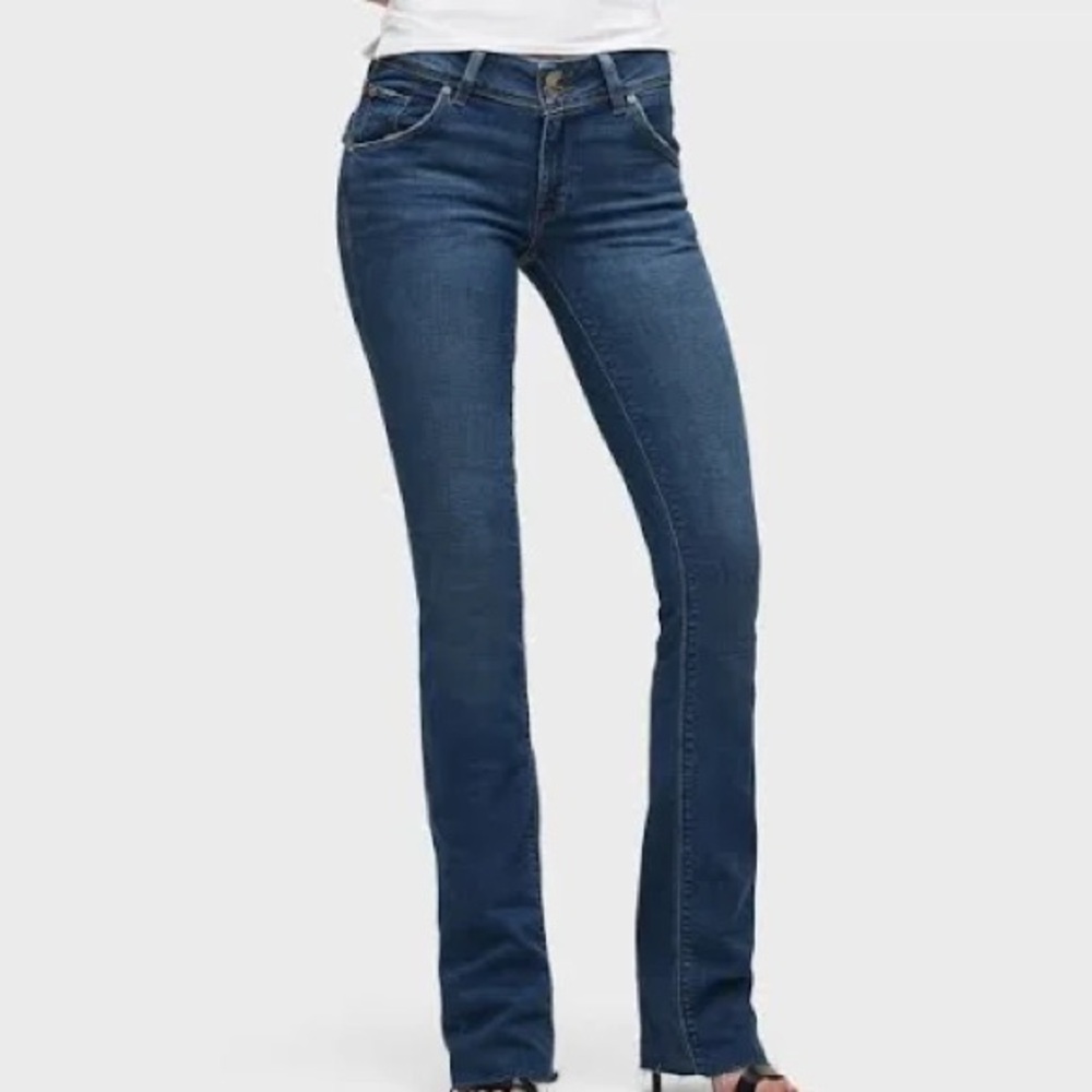 Hudson Beth baby boot Jeans Women's Straight Leg in Deep Blue